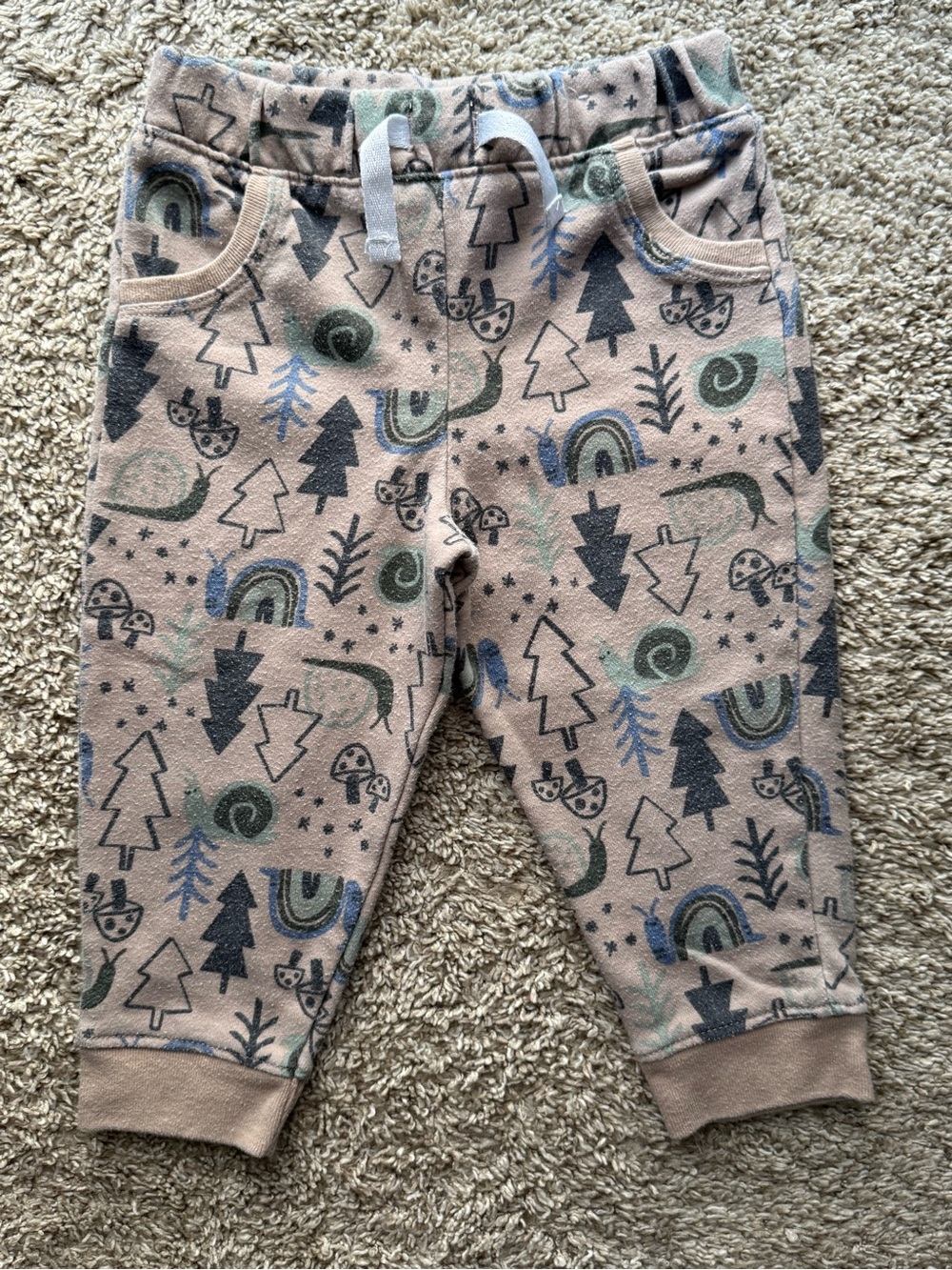 Garanimals Woodland Print Jogger Pants 24M Toddler Pull On Sweatpants